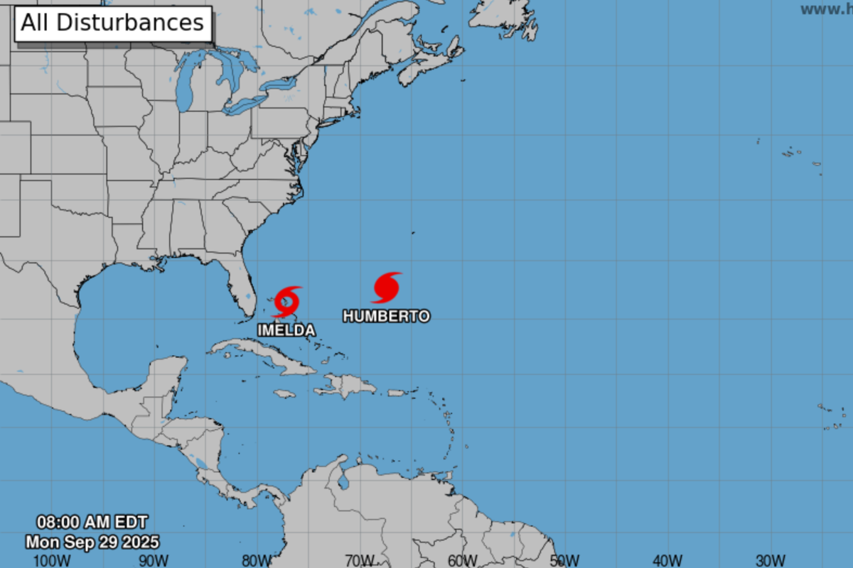 Hurricane Humberto, Tropical Storm Imelda Drive Dangerous Surf: Live Tracker