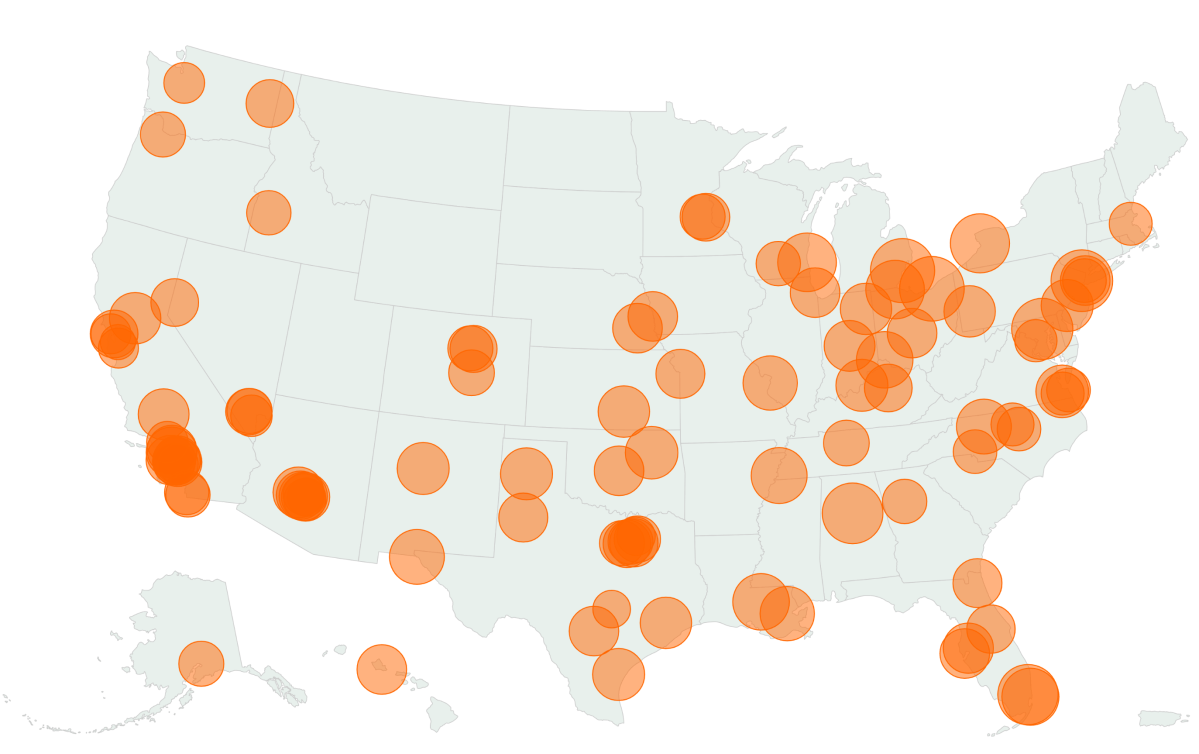 Map Shows Cities That Spend the Most&mdash;And Least&mdash;On Fast Food