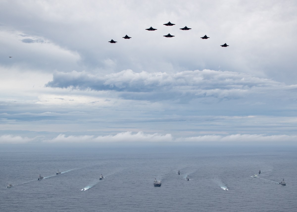 Photos Show US and Allies Staging War Games Near China