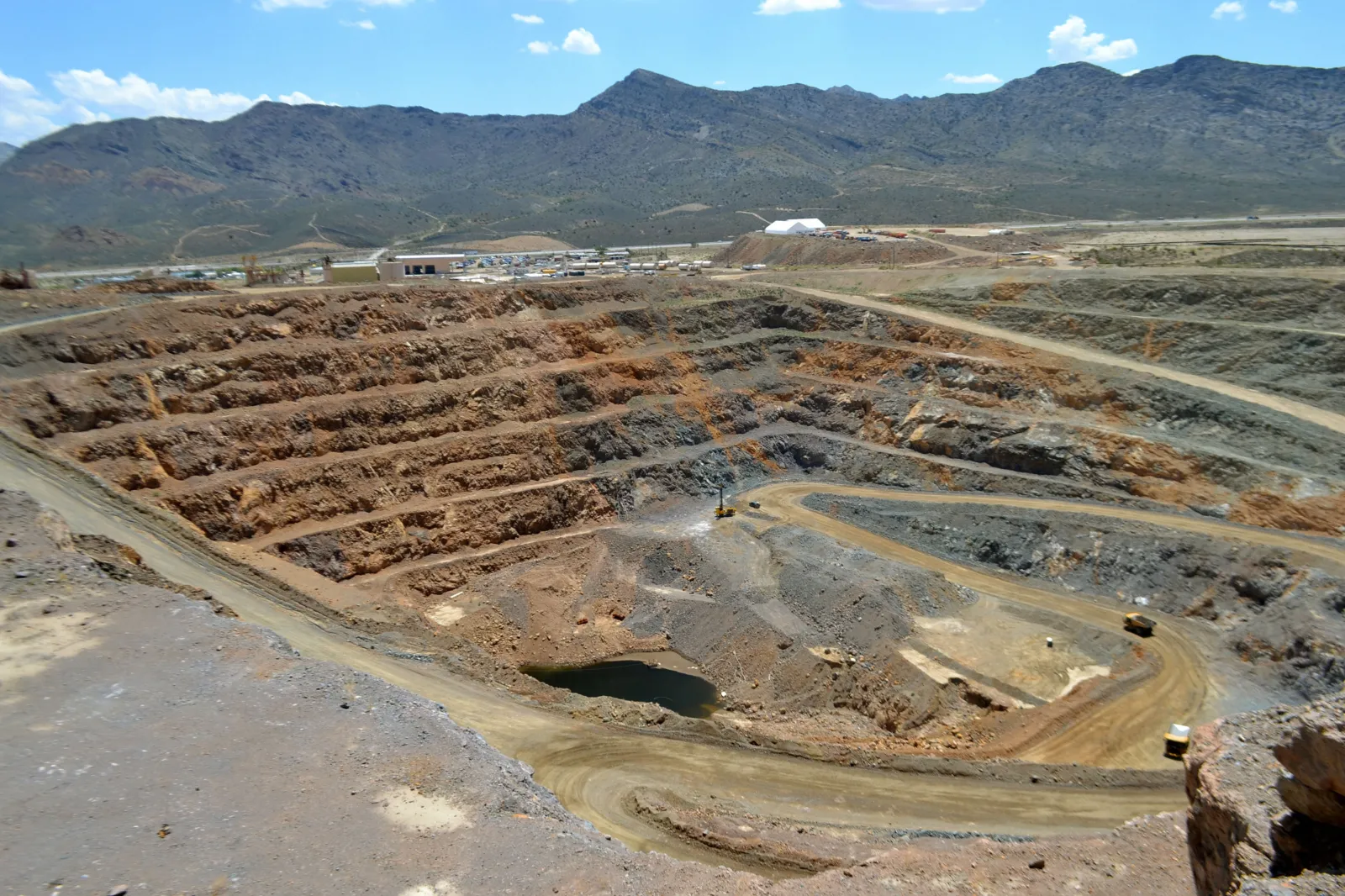 A July 2012 photograph shows Mountain Pass in Las Vegas, California, the only rare earth mine in the United States.