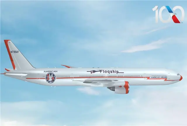 Americna Airlines Boeing 777 DC-3 Livery