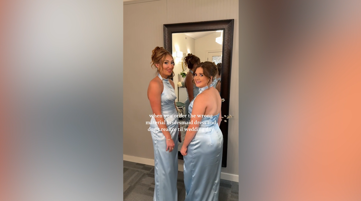 Bridesmaids Put on Dresses for Friend's Big Day, Notice One Big Problem %%page%% %%sep%% %%sitename%% Bridesmaids put on dresses for friend's big day, notice 1 big problem - Newsweek Bridesmaids Put on Dresses for Friend's Big Day, Notice One Big Problem %%page%% %%sep%% %%sitename%% Bridesmaids put on dresses for friend's big day, notice 1 big problem - Newsweek