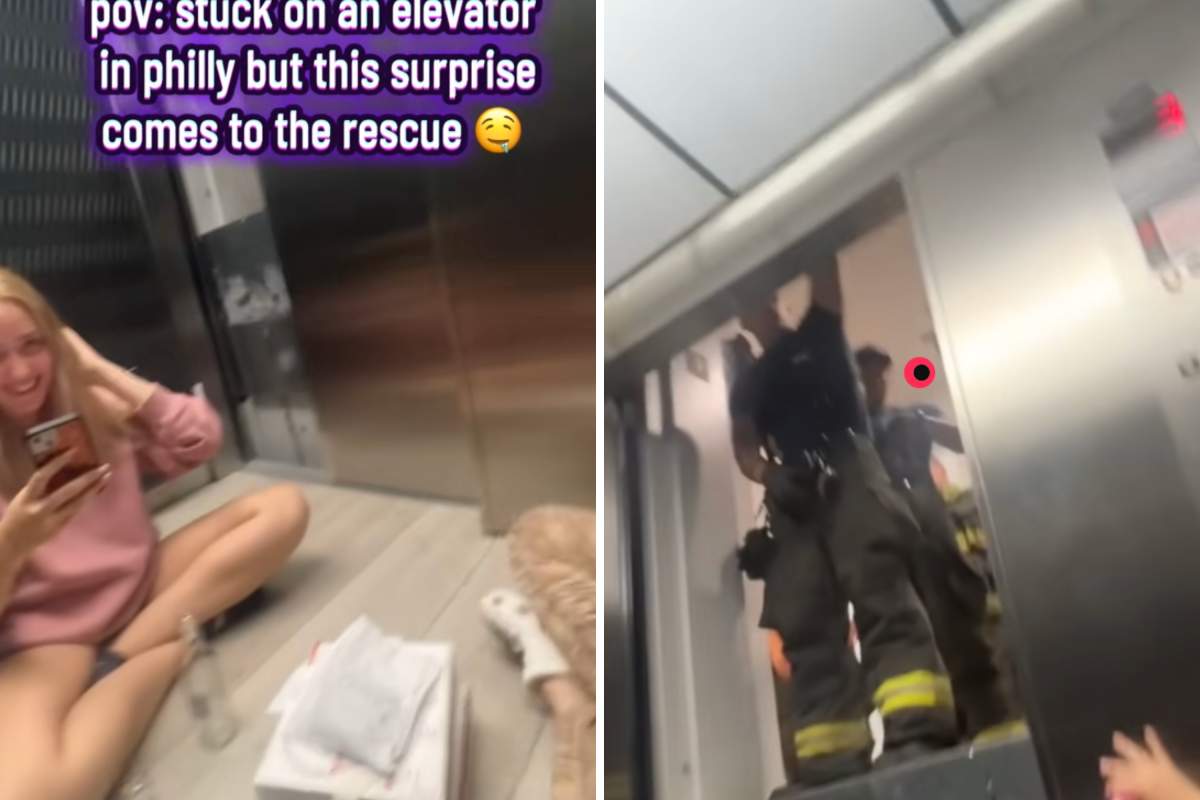 Gen Z Women Get Stuck in an Elevator, the Rescue Makes It All Worth It