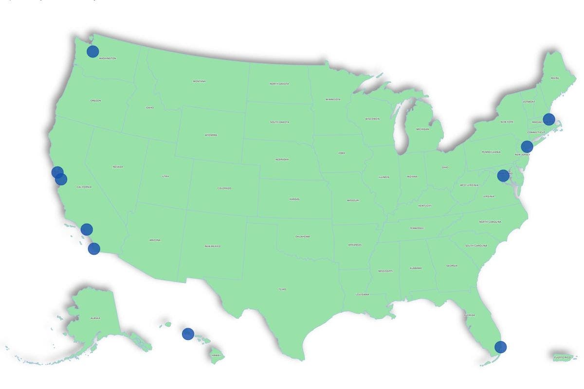 Map Shows Most Expensive Major US Cities to Buy a House