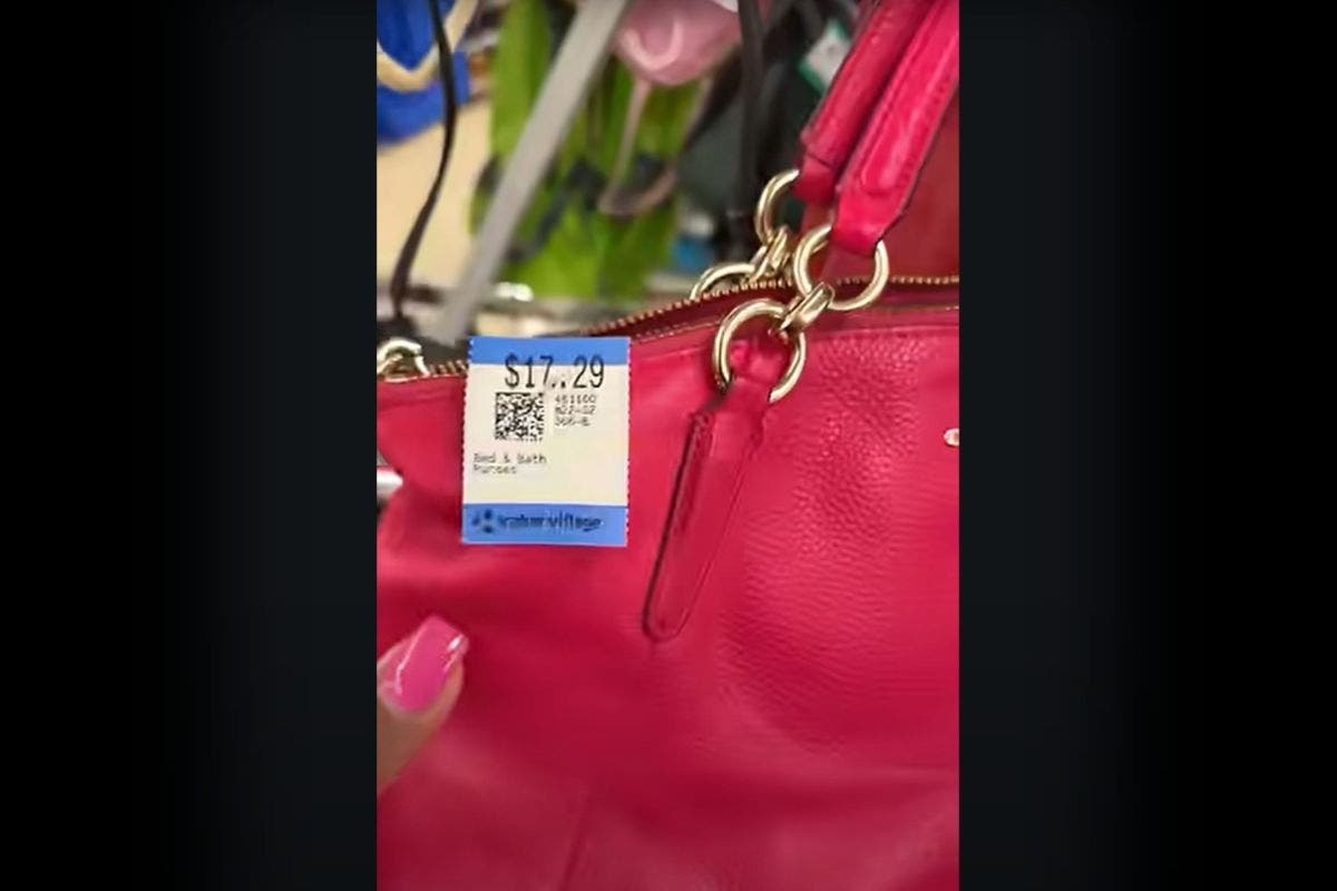Woman Goes to Thrift Store, Spots $17 Designer Bag—Knows Just What To Do