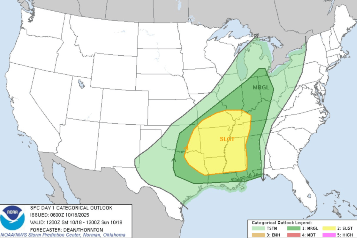 Warning Issued as Severe Storms Threaten 45 Million Americans - Newsweek