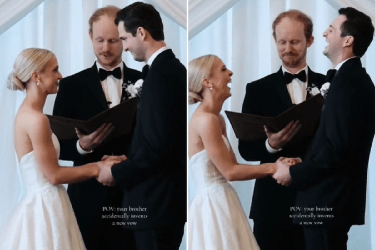 Groom Asks Brother To Officiate Wedding—Unprepared What He Says for Vows