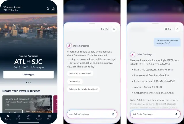 Delta Concierge Screens