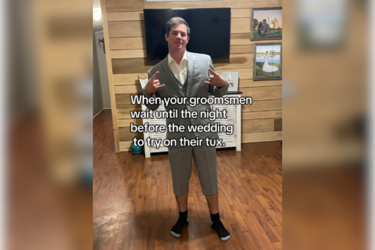 Groomsmen Try On Suits Night Before Wedding, Realize Big Problem
