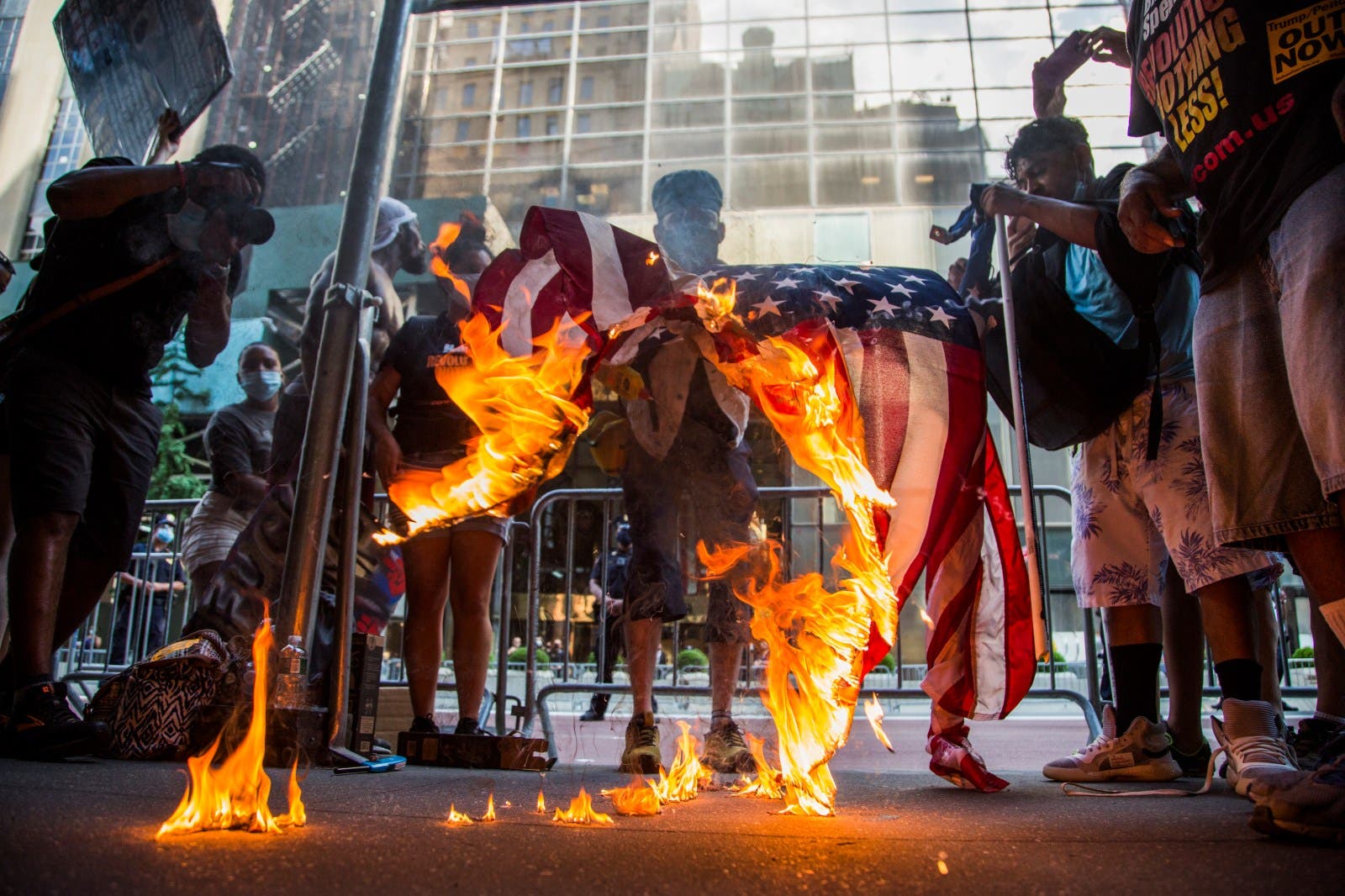 Donald Trump issues ultimatum to American flag burners - Newsweek