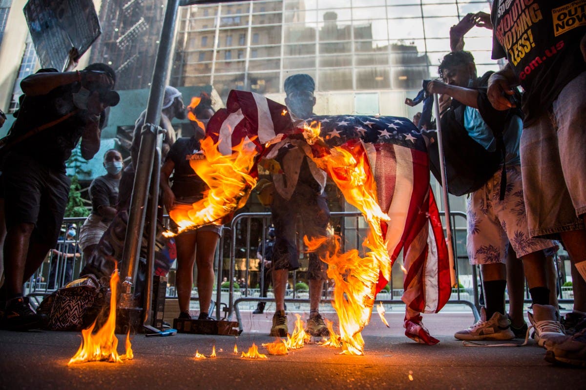 Donald Trump Issues Ultimatum to American Flag Burners