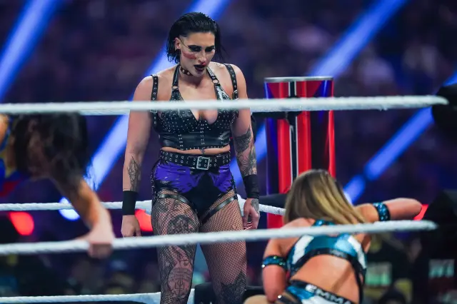 wwe star rhea ripley in match