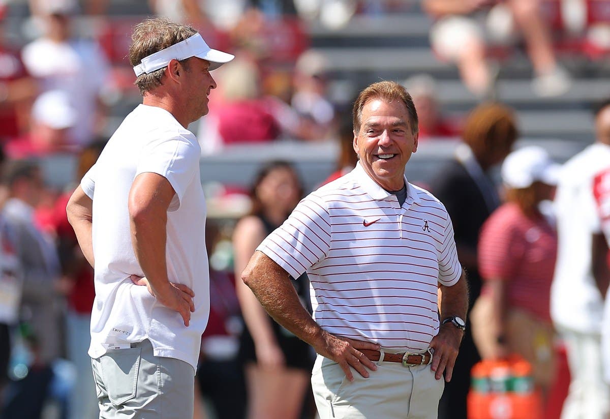 Saban Sets the Record Straight on Kiffin's Future with Ole Miss