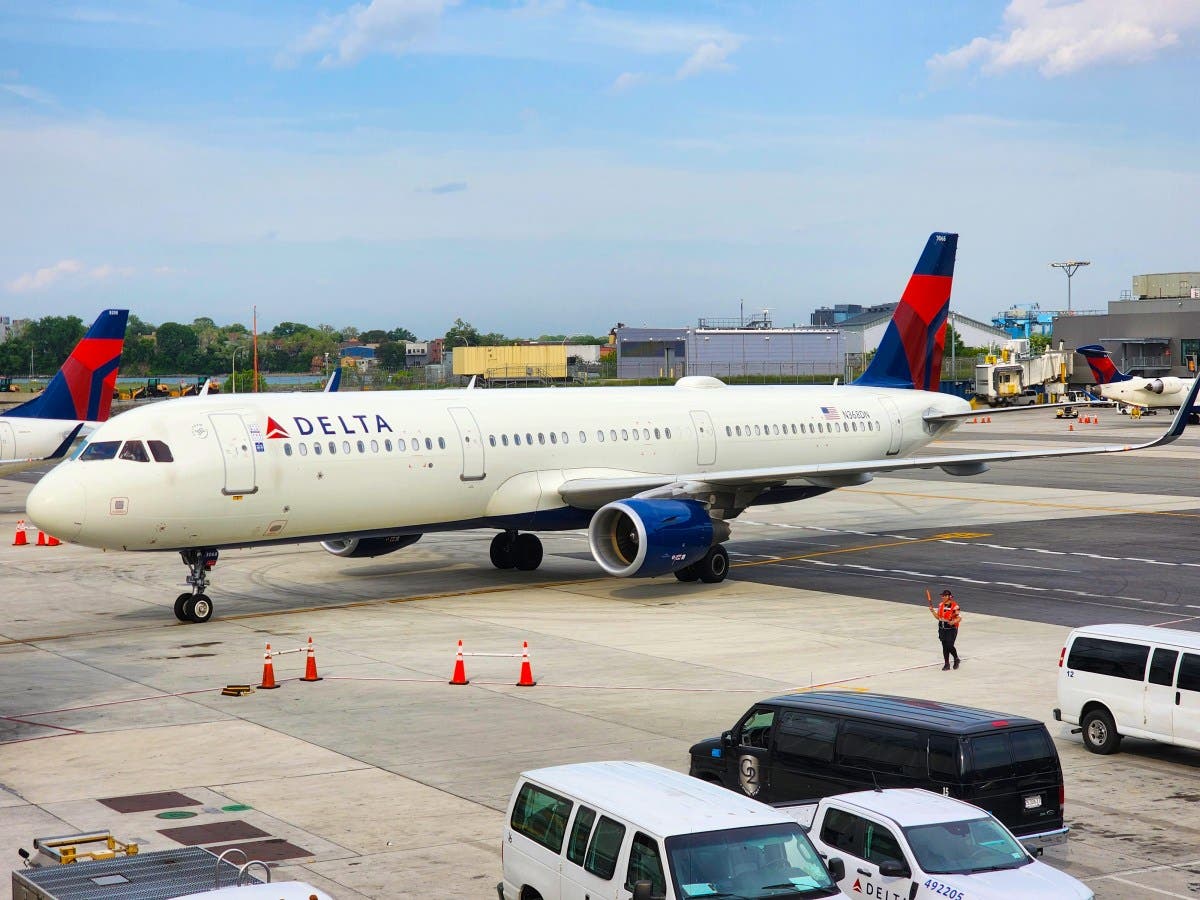 Un vuelo de Delta aterriza sin problemas y luego una azafata comete un error viral Un vuelo de Delta aterriza sin problemas y luego una azafata comete un error viral