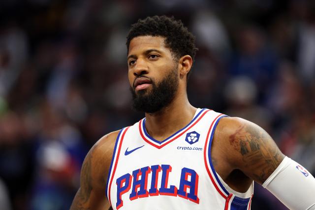 Paul George #8 of the Philadelphia 76ers