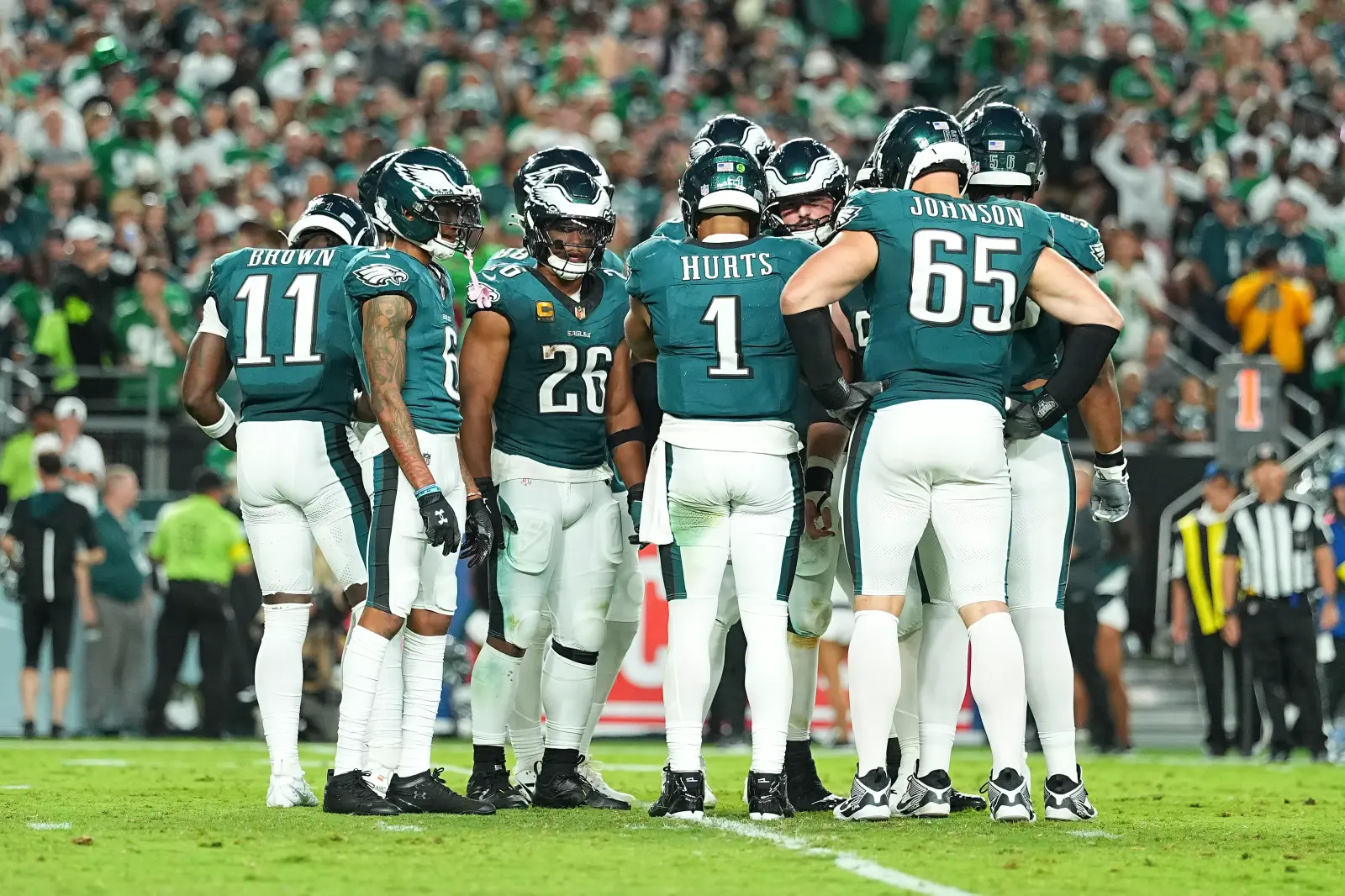 Philadelphia Eagles, A.J. Brown, Jalen Hurts, Saquon Barkley