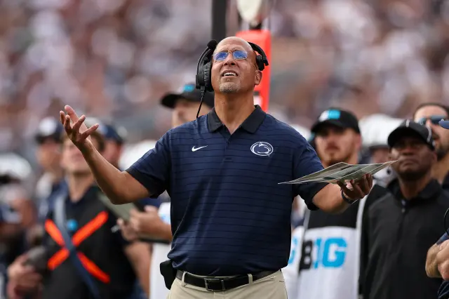 ead coach James Franklin of the Penn State Nittany Lions