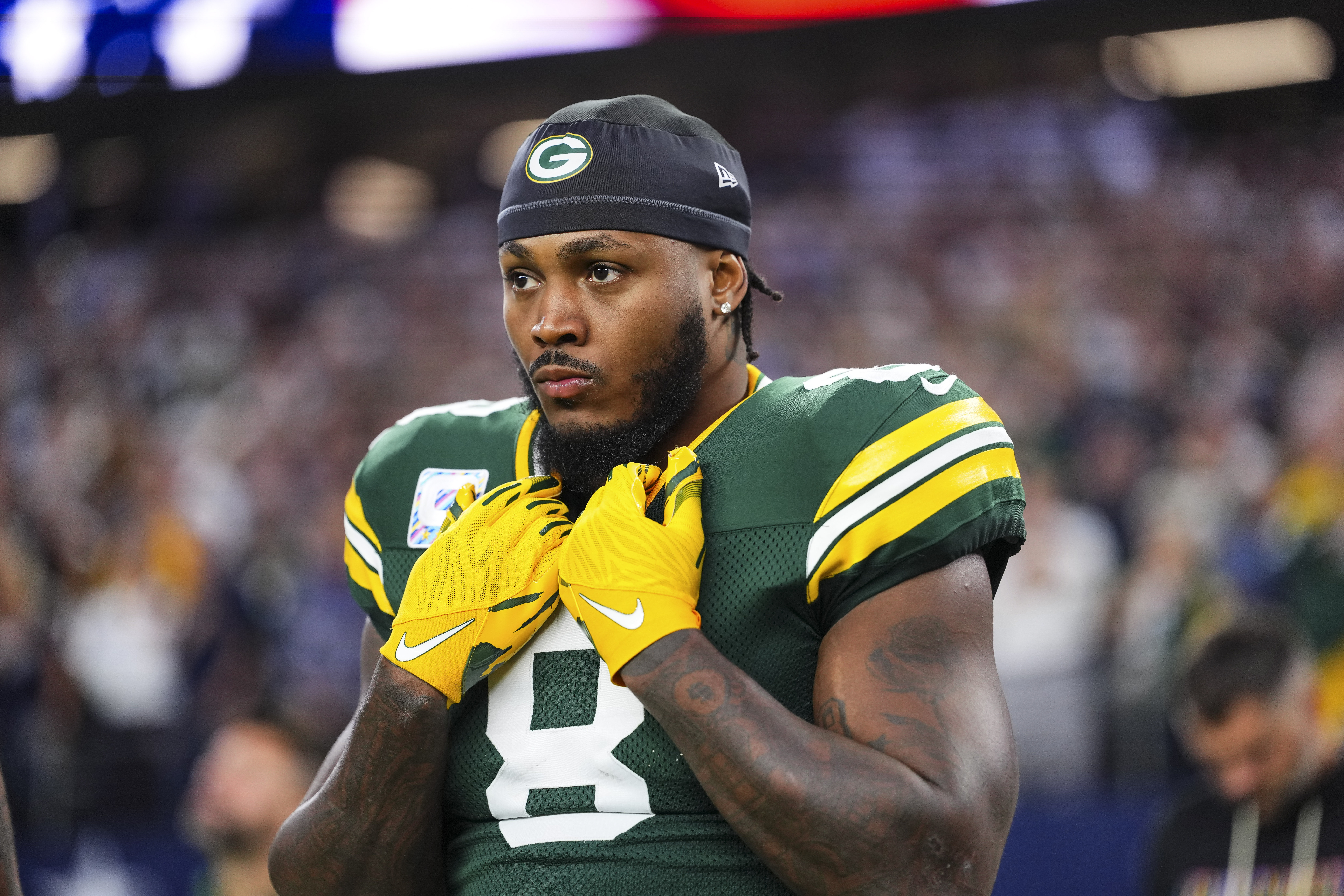 Packers' Josh Jacobs Makes Shocking Admission on Something He Noticed Against Eagles