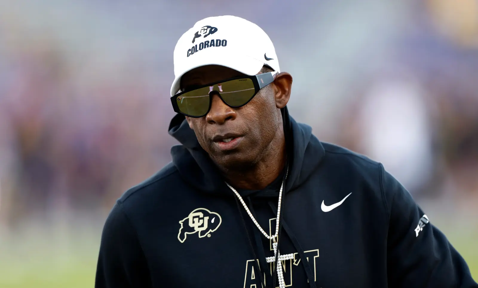 Head coach Deion Sanders of the Colorado Buffaloes