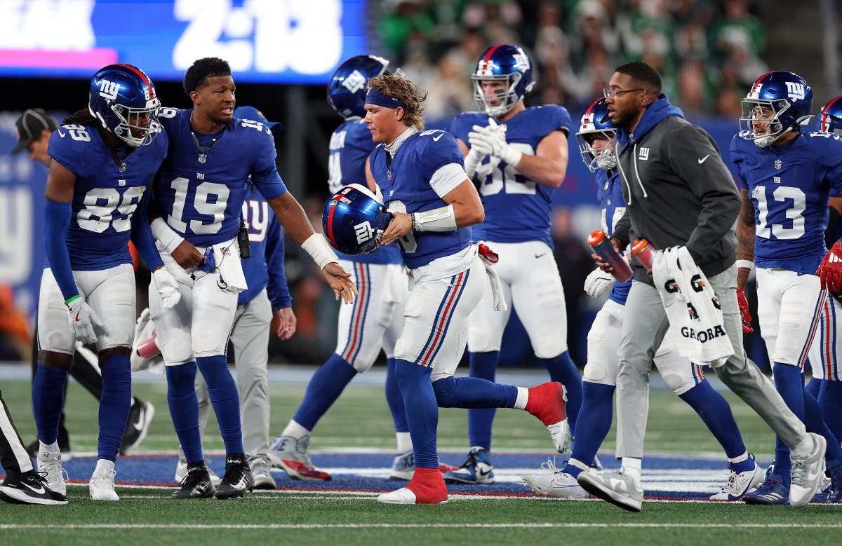 NFL Investigating Giants Questionable Jaxson Dart Concussion Concern