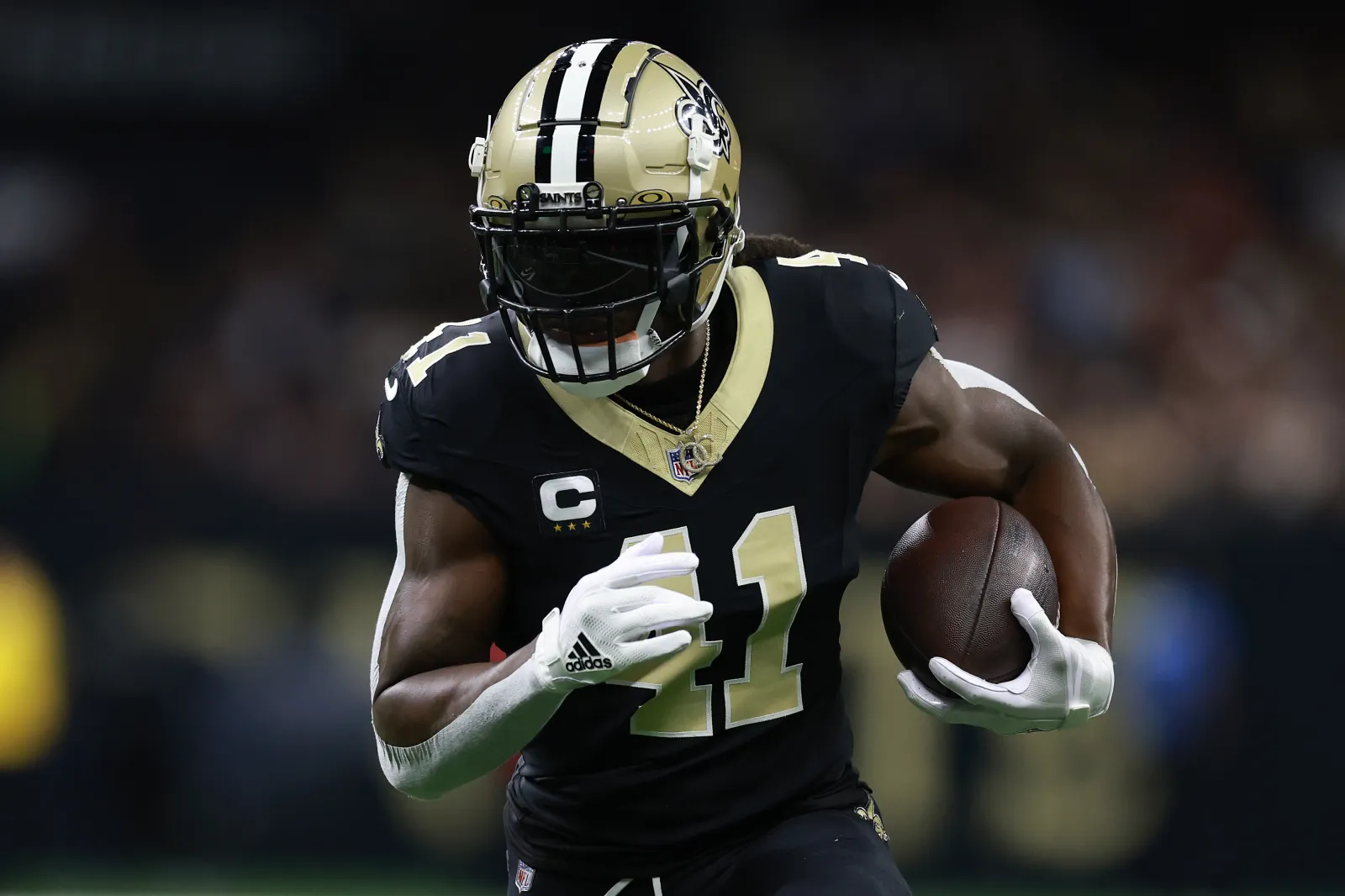 New Orleans Saints running back Alvin Kamara.