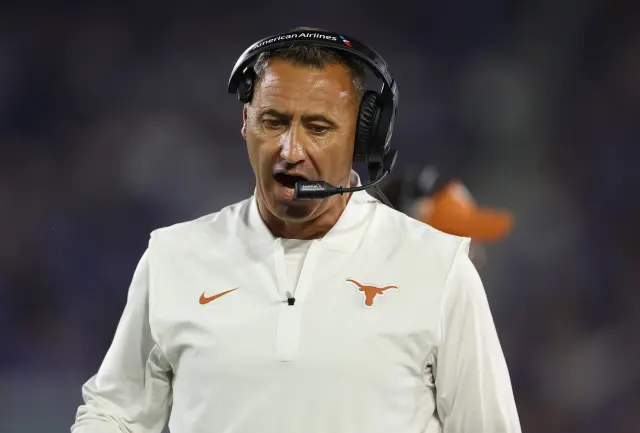Steve Sarkisian the head coach of the Texas Longhorns
