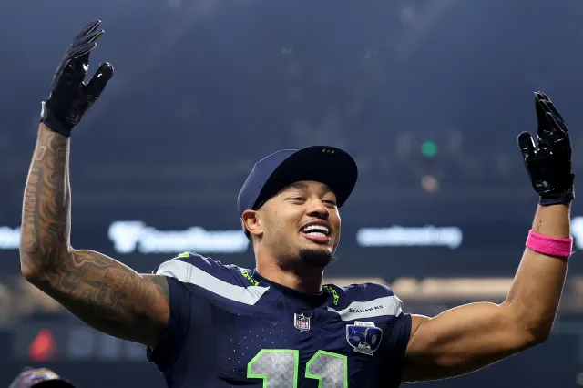 Jaxon Smith-Njigba #11 of the Seattle Seahawks