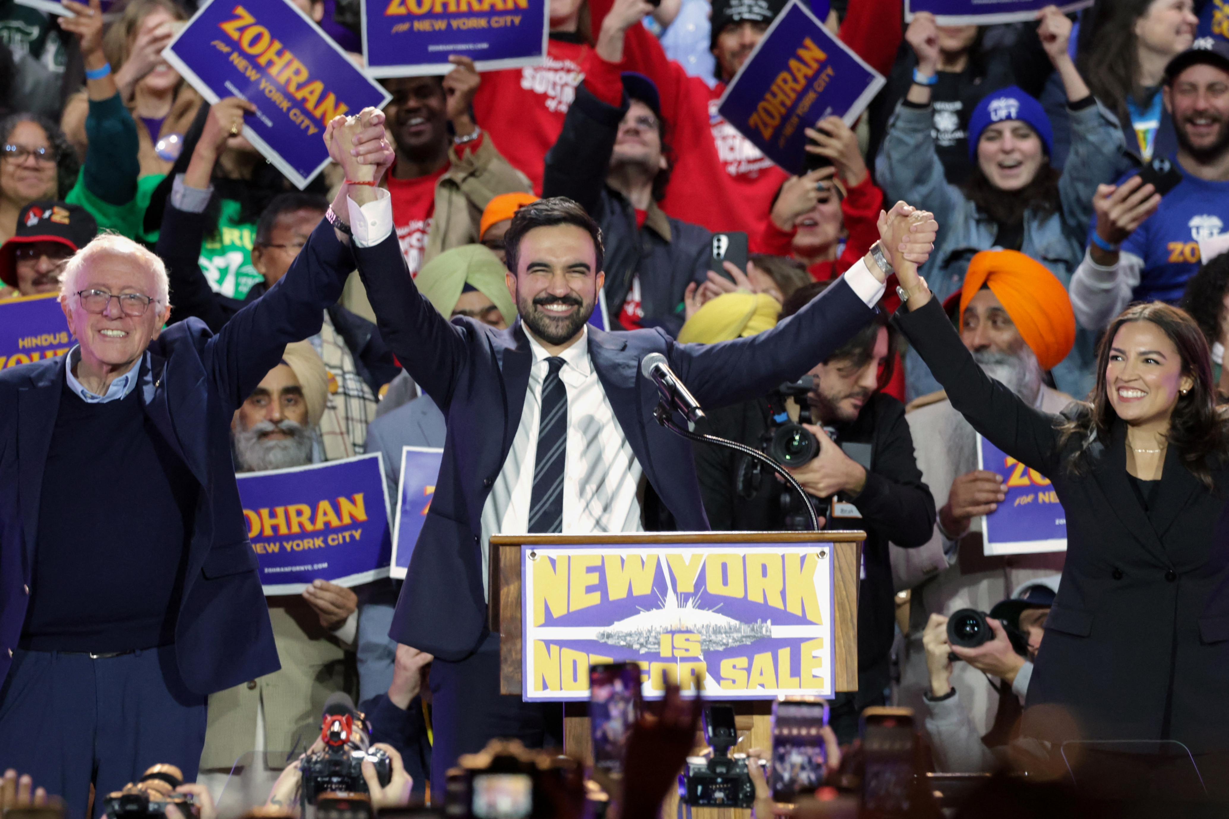 Rally Showcases Zohran Mamdani's Rise to National Democratic