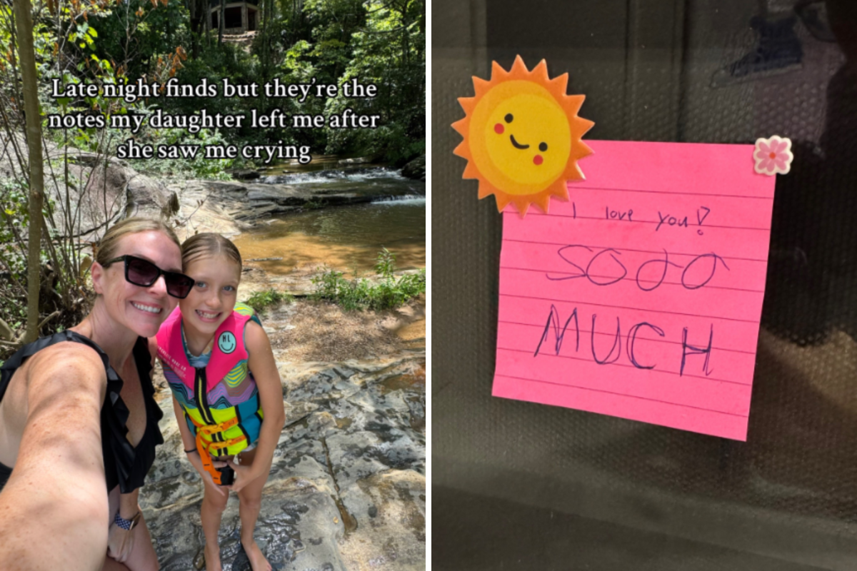 Girl Asks Mom Why She's Been Crying, Hearts Melt at What She Does Next