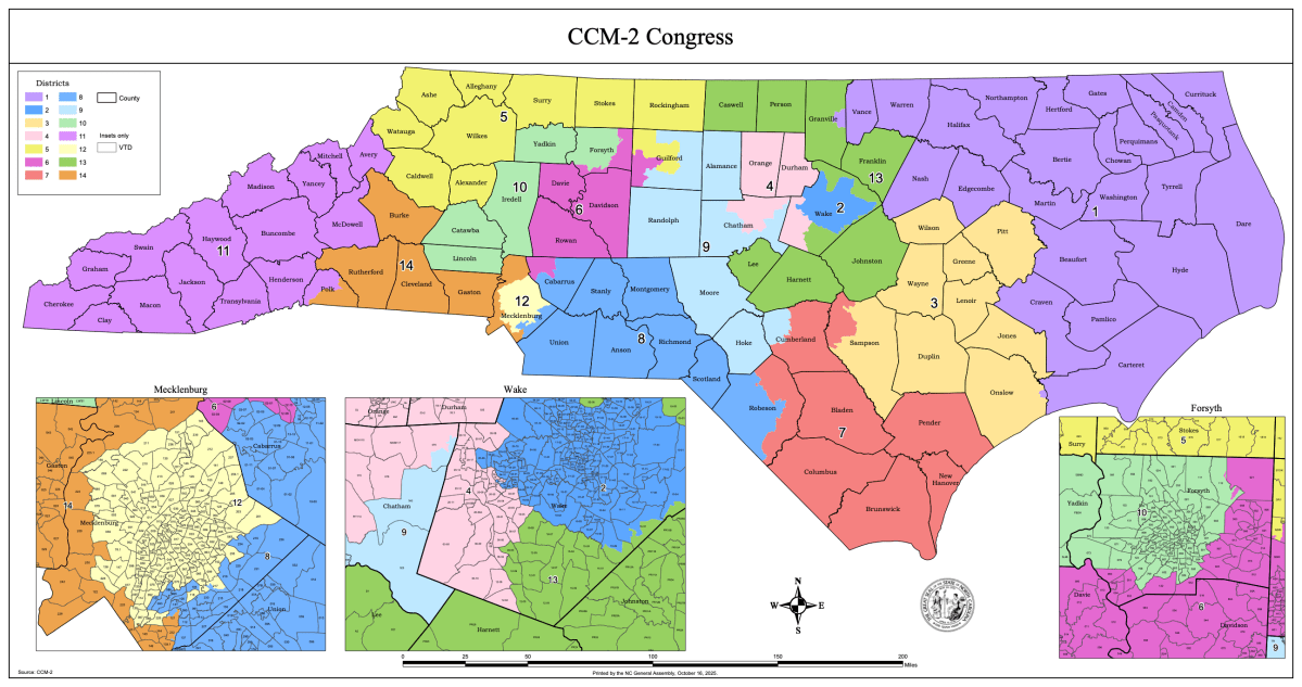 North Carolina& 039;s New Congressional Map Plan Revealed&nbsp;