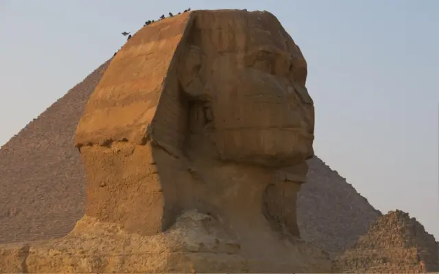 The pyramids of Egypt.