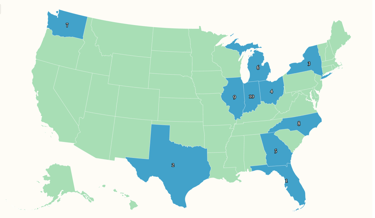 Map Shows Where Foreign Investors Are Buying Up US Homes