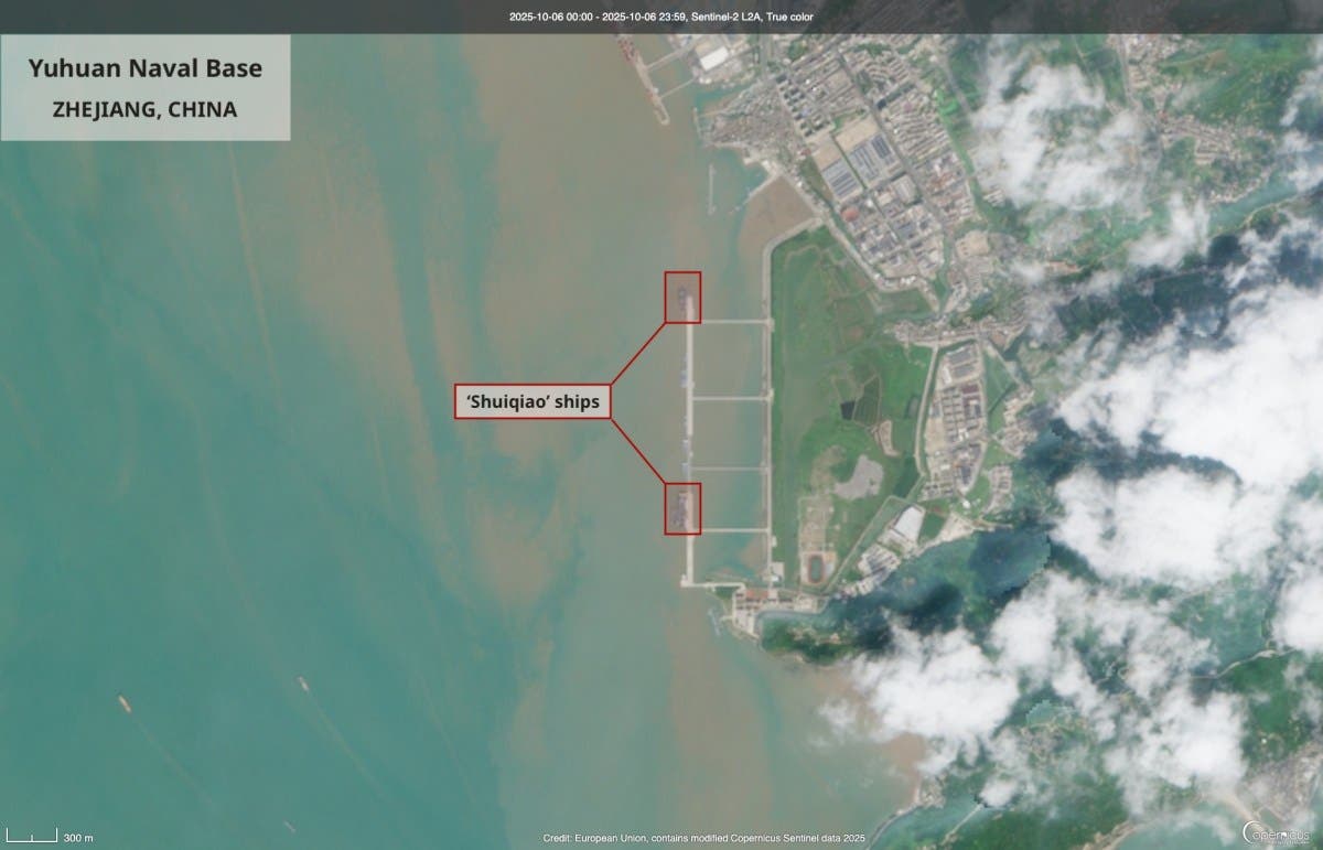 Satellite Pictures Show China's Growing Invasion Fleet