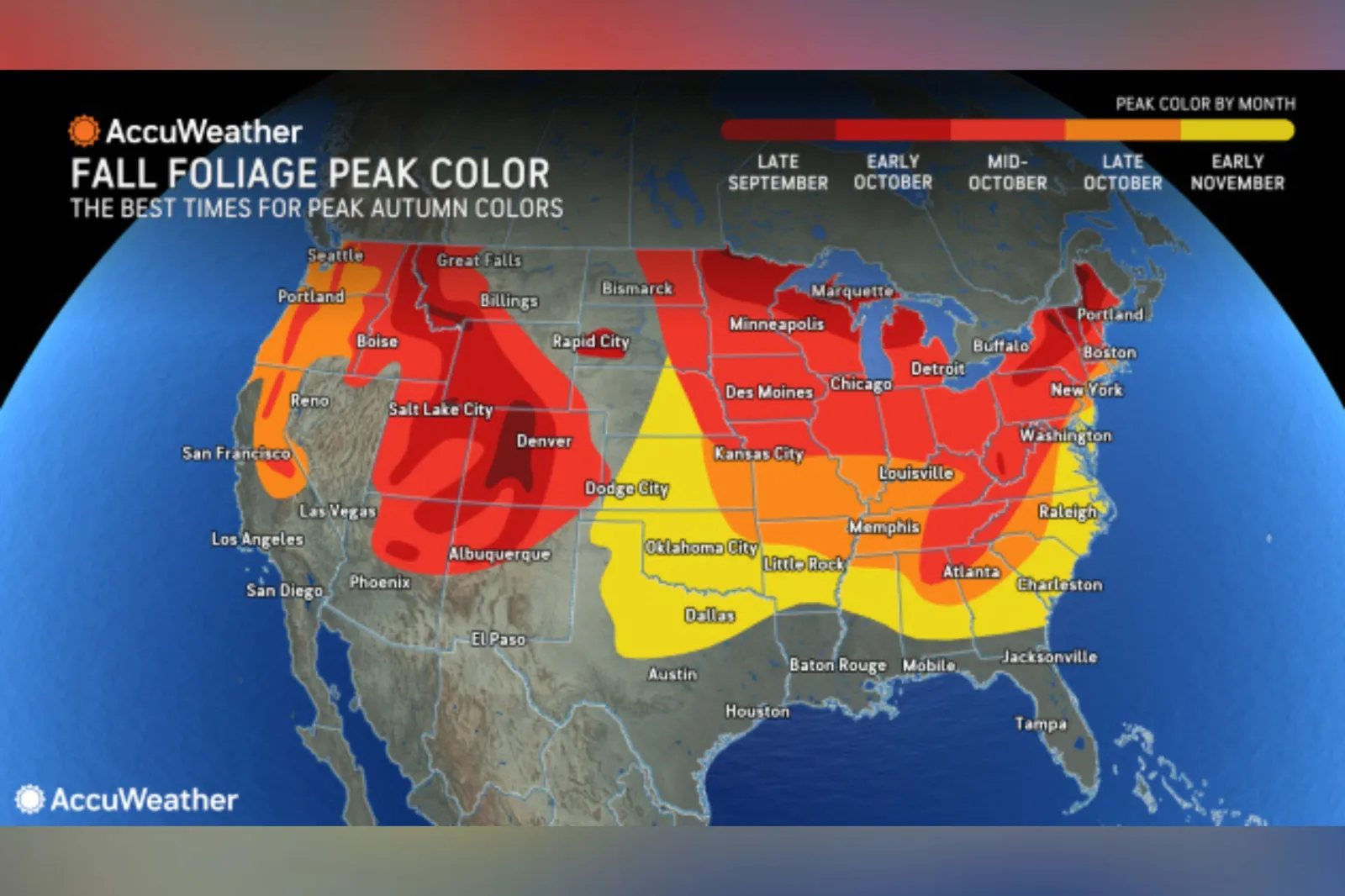 Fall foliage map shows best states for changing leaves - Newsweek