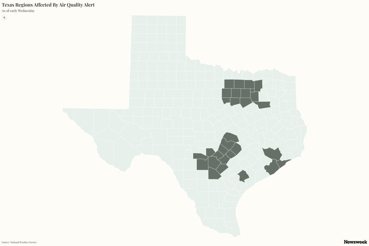 Map Shows Where Millions of Texans Told to Avoid Drive-Thru Lanes