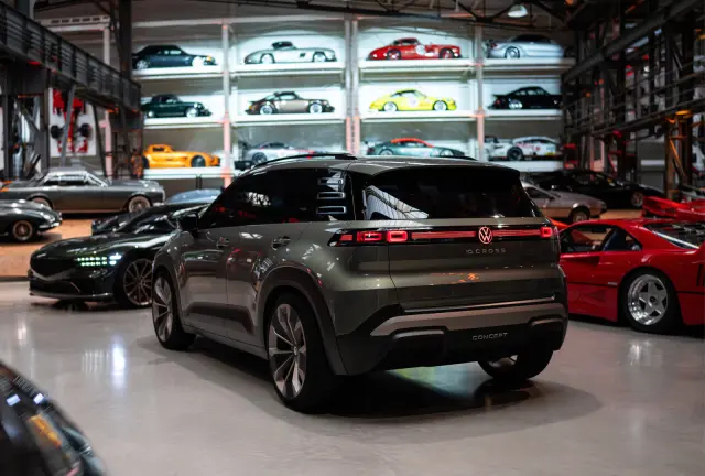 Rear of the Volkswagen ID. CROSS Concept at the Nationales Automuseum - The Loh Collection.