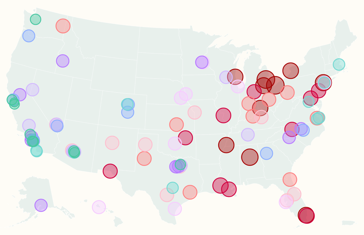 Map Shows Cities That Spend the Most on Groceries
