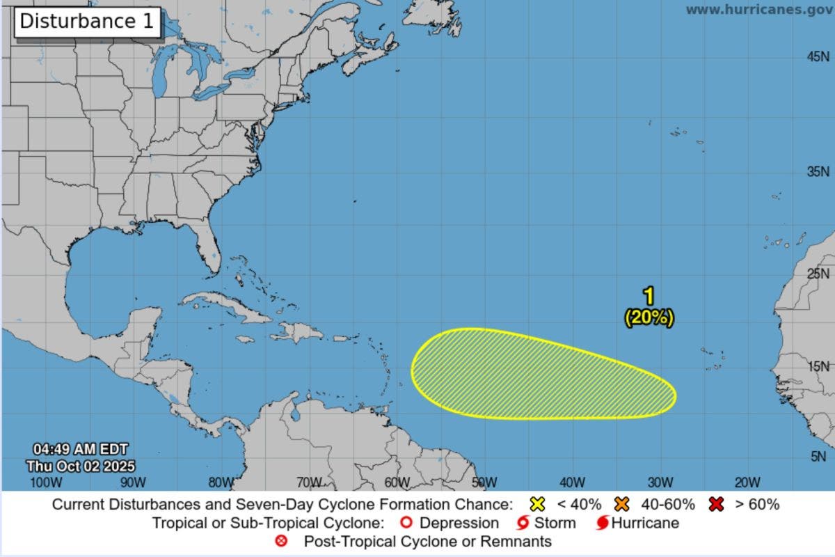 New Tropical Disturbance Emerges in Atlantic, Could Become Storm Jerry