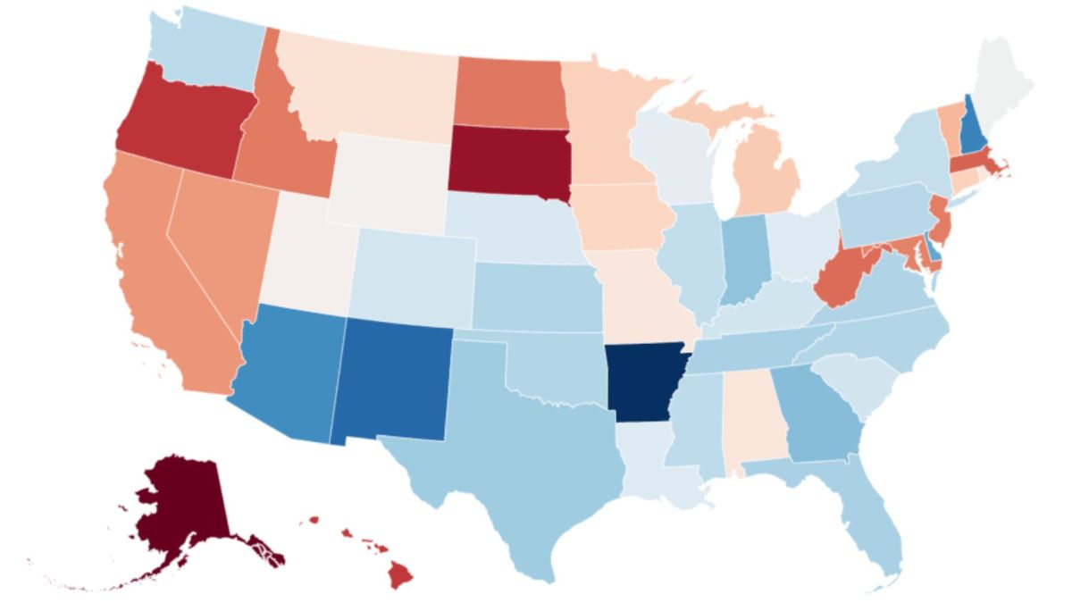 Utmost Insurance Map shows highest health insurance premium rises by US state - Newsweek