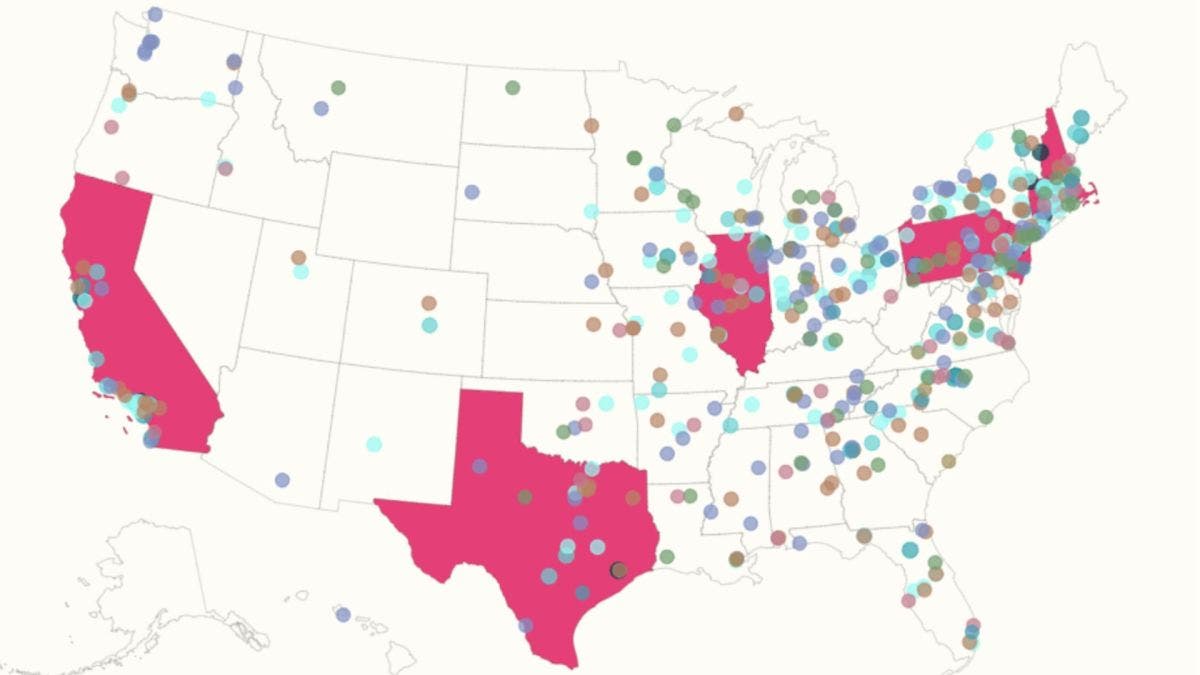 Map Shows Best—And Worst—Colleges in America