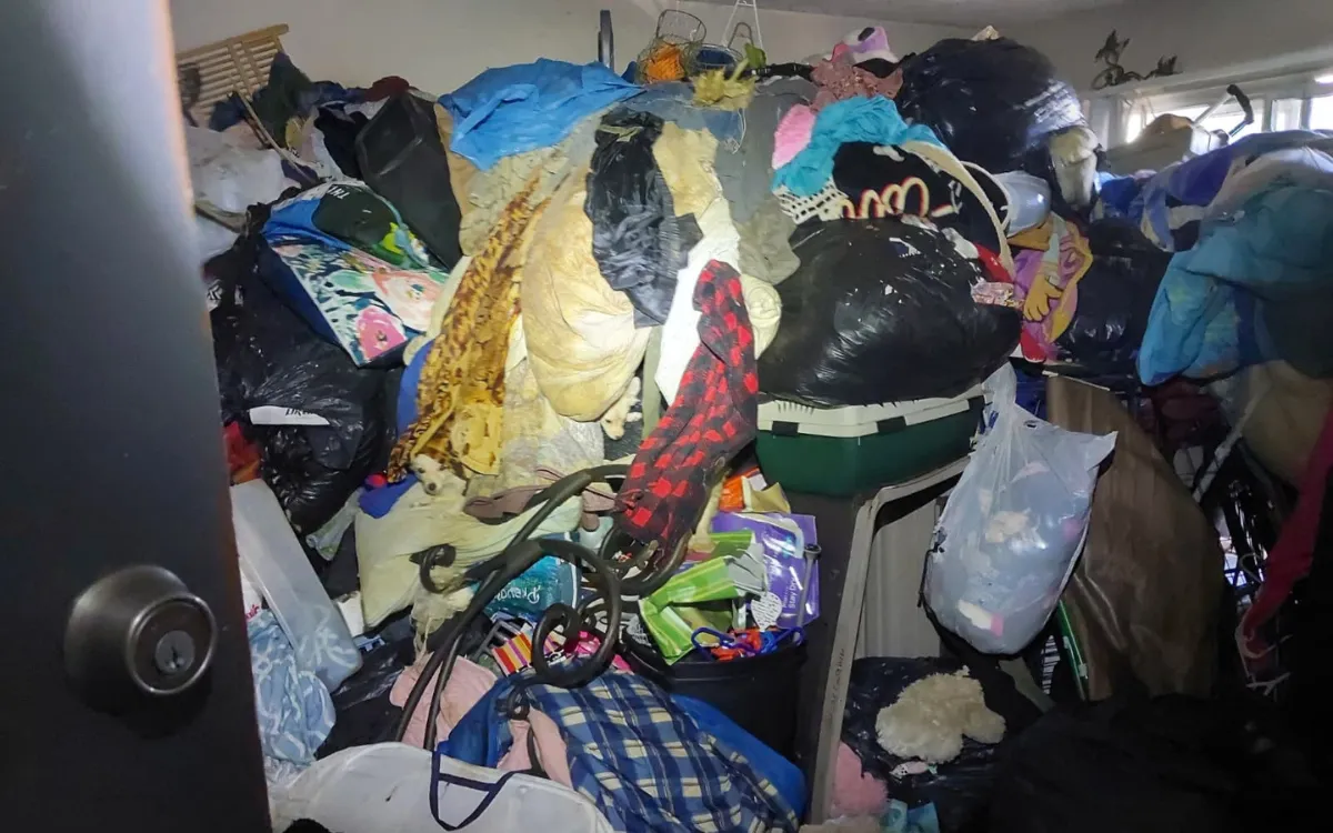 Police were alerted to a hoarding situation.