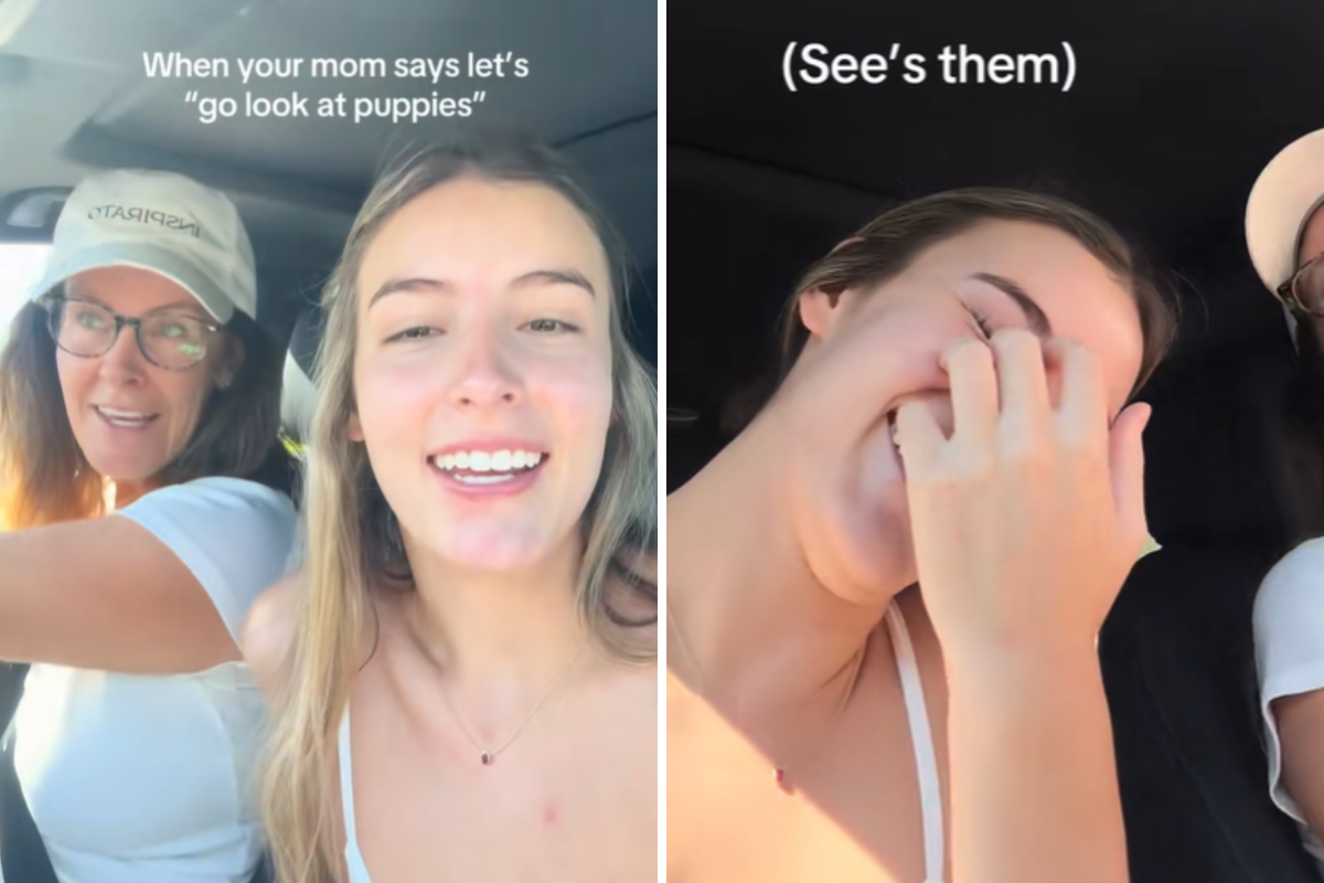 Mom Insists They’re Just Going To ‘Look’ at Puppies—Daughter Calls Bluff