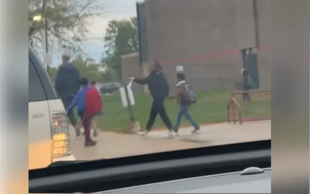 A school evacuation.