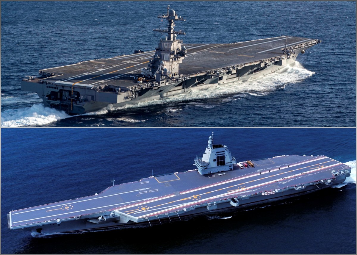 China& 039;s Newest Aircraft Carrier Fujian Compared to USS Gerald R. Ford