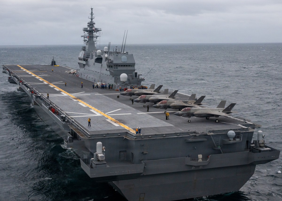 US F-35 Jets Launch From Japanese Aircraft Carrier