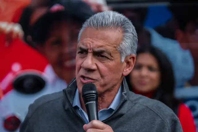 New Jersey gubernatorial candidate Jack Ciattarelli speaks during a rally on Saturday, November 1, 2025, in Westfield, New Jersey.