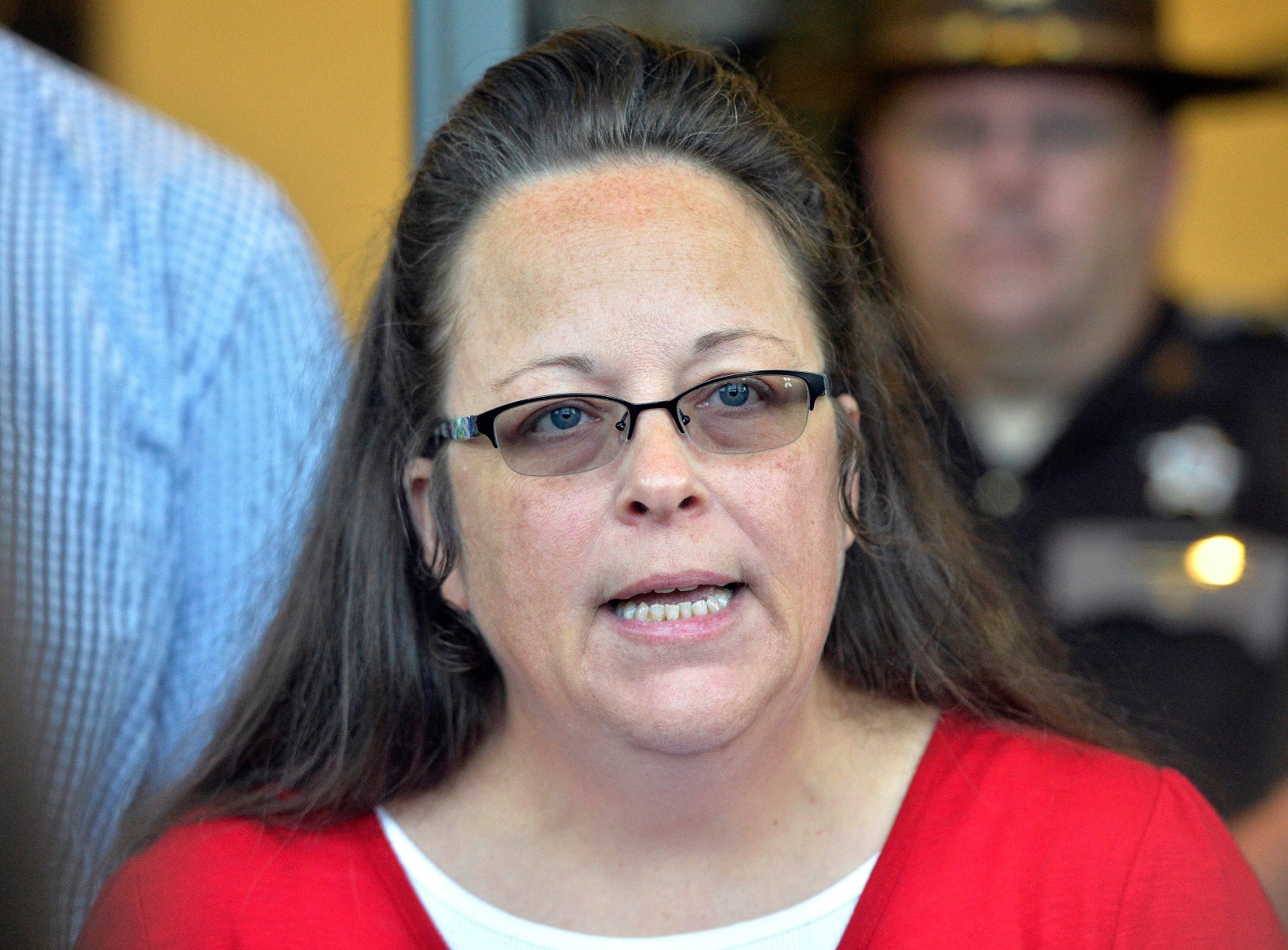 Image for Kim Davis’ Divorces Called Out as She Fights Gay Marriage in Supreme Court