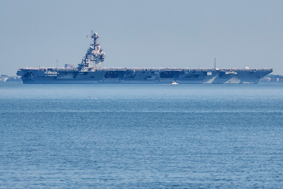 USS Gerald R Ford Tracker—World’s Largest Aircraft Carrier Enters Caribbean