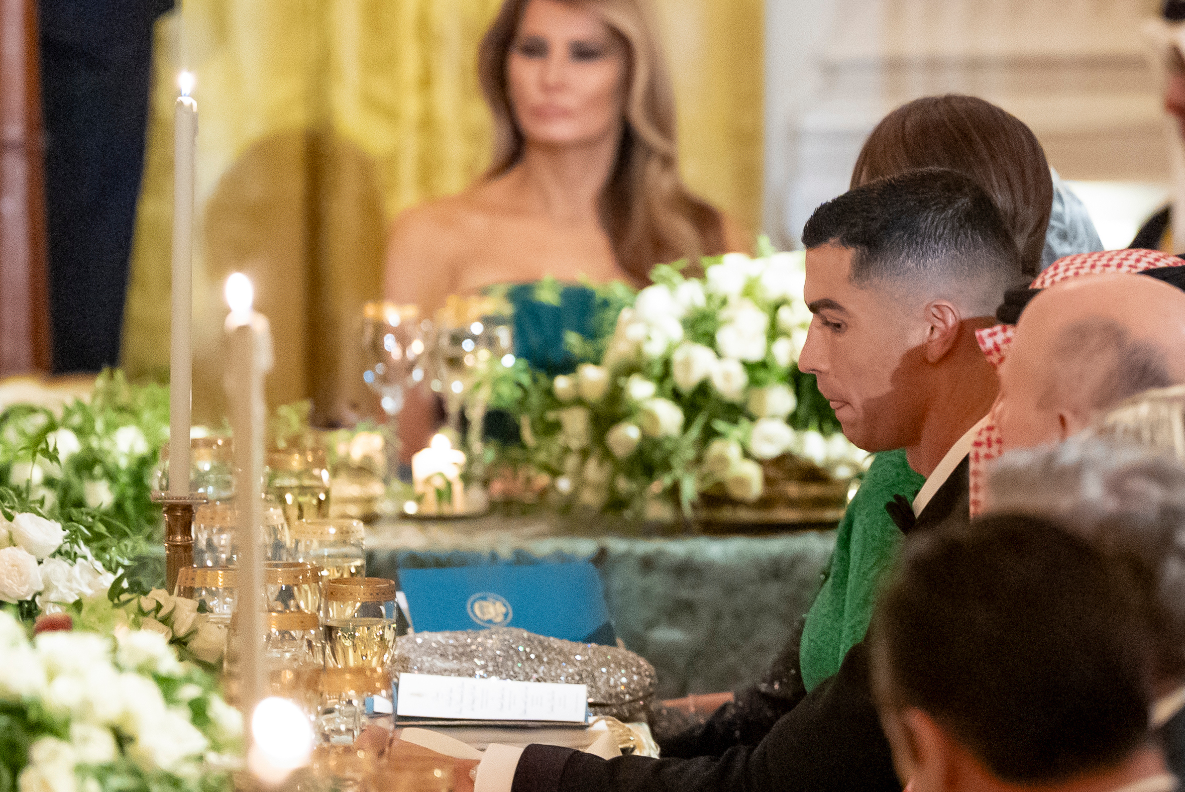 Soccer Star Cristiano Ronaldo Joins Trump’s Dinner for Saudi Crown Prince