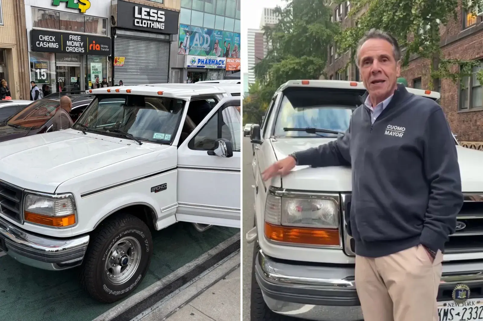 Andrew Cuomo Defends Campaigning in White Ford Bronco